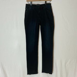 Rock & Republic Berlin Black Straight Leg Jeans Women's Size 12 M